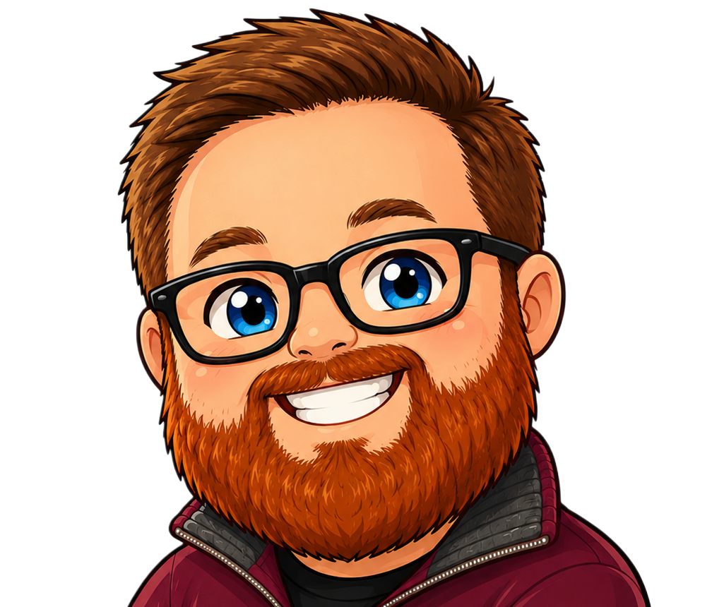 Cartoon portrait of Ry the AI Guy